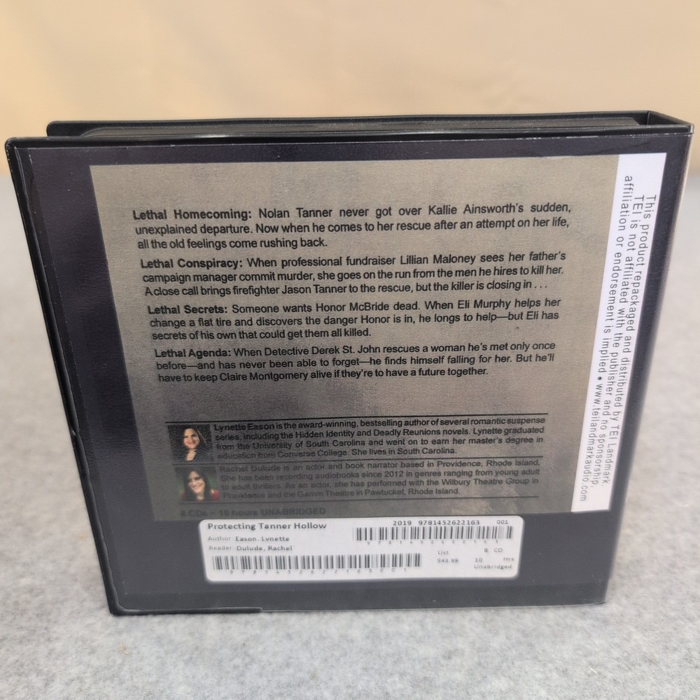 Protecting Tanner Hollow Lynette Eason 8 CD Audio Book Romantic Suspense - Picture 2 of 2